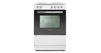 Montpellier MSE60W 60cm Single Cavity Electric Solid Plate Cooker in White